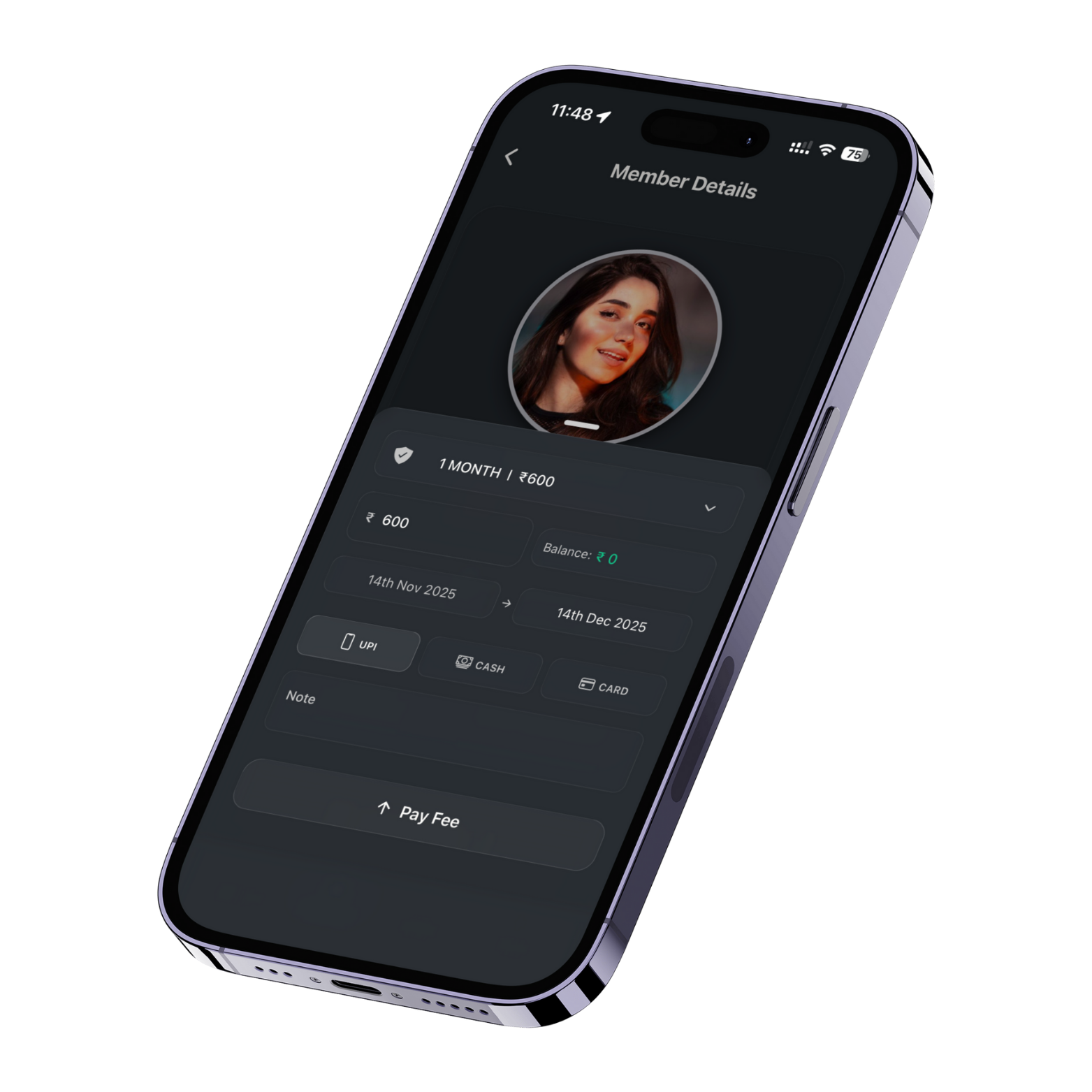 Quick 1-Tap Payment Recording